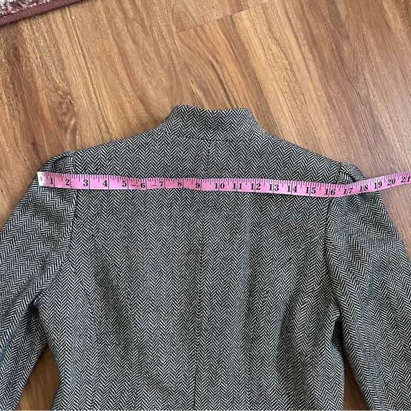 Vintage wool tweed herringbone blazer - Picture 12 of 16